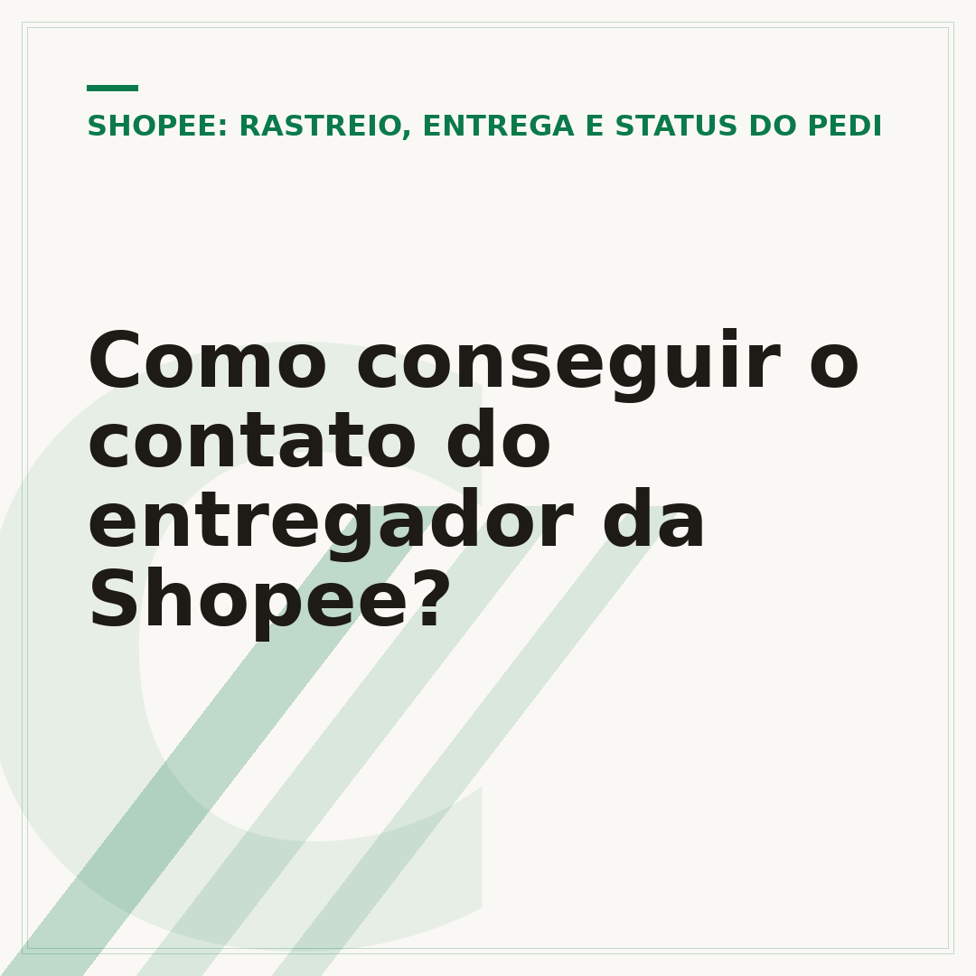 Como conseguir o contato do entregador da Shopee?