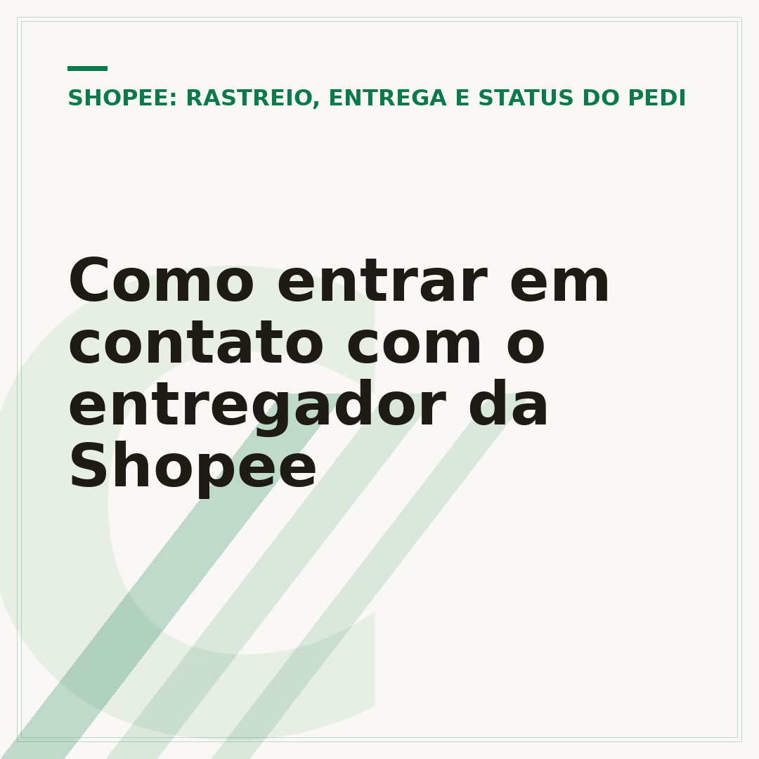Como entrar em contato com o entregador da Shopee