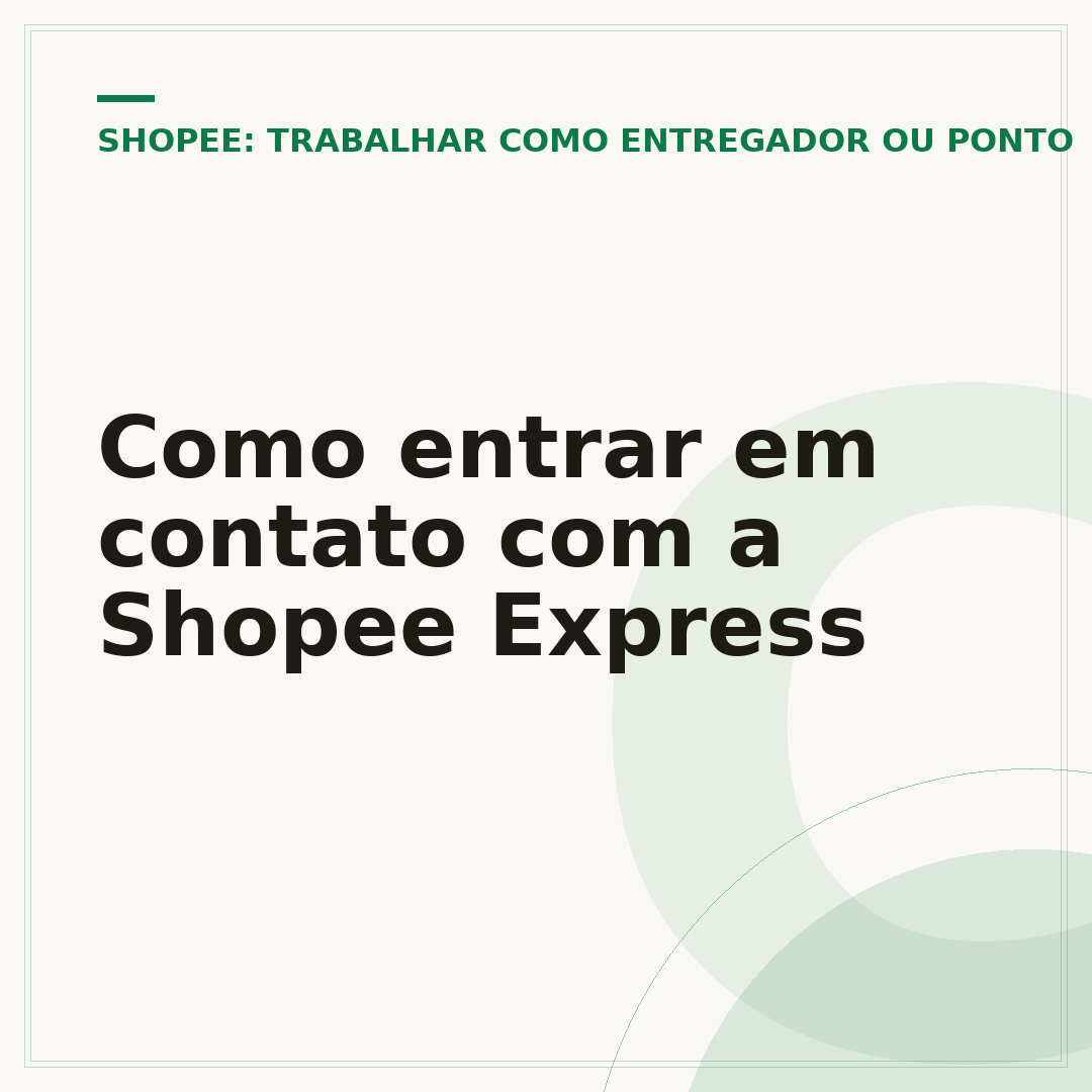 Como entrar em contato com a Shopee Express