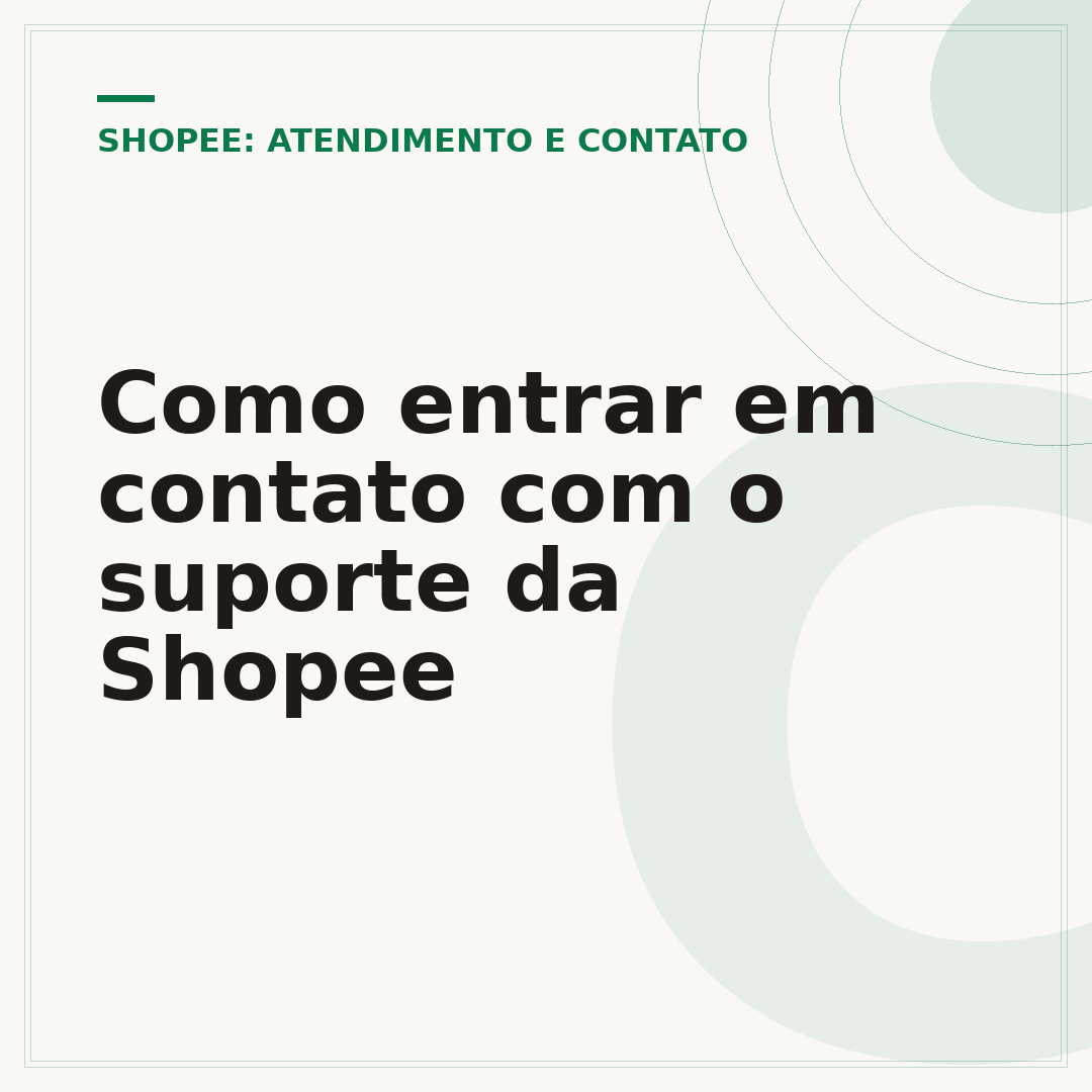 Como entrar em contato com o suporte da Shopee