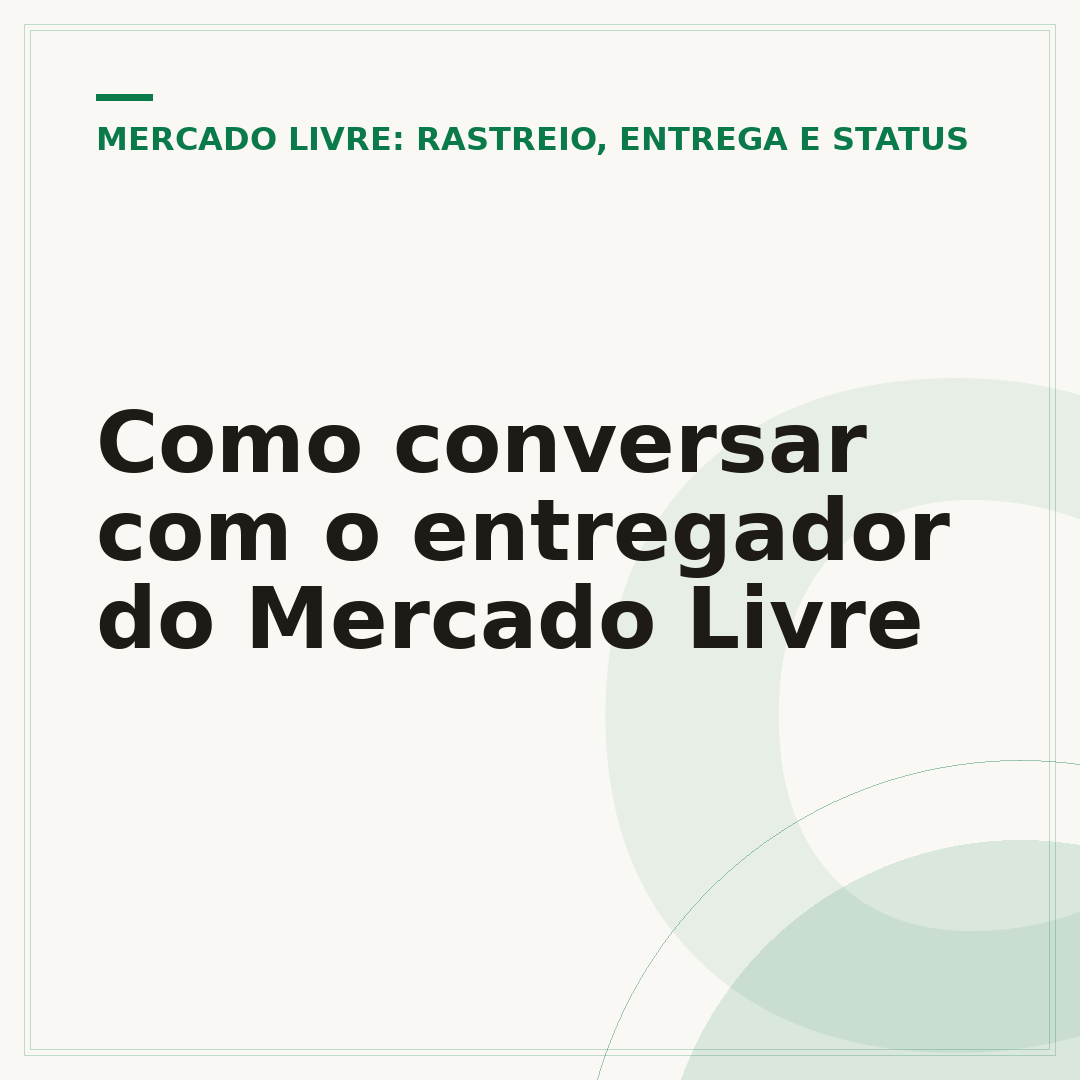 Como conversar com o entregador do Mercado Livre
