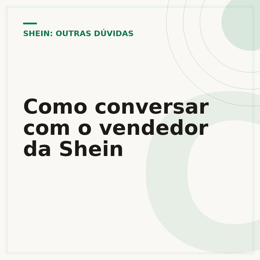 Como conversar com o vendedor da Shein