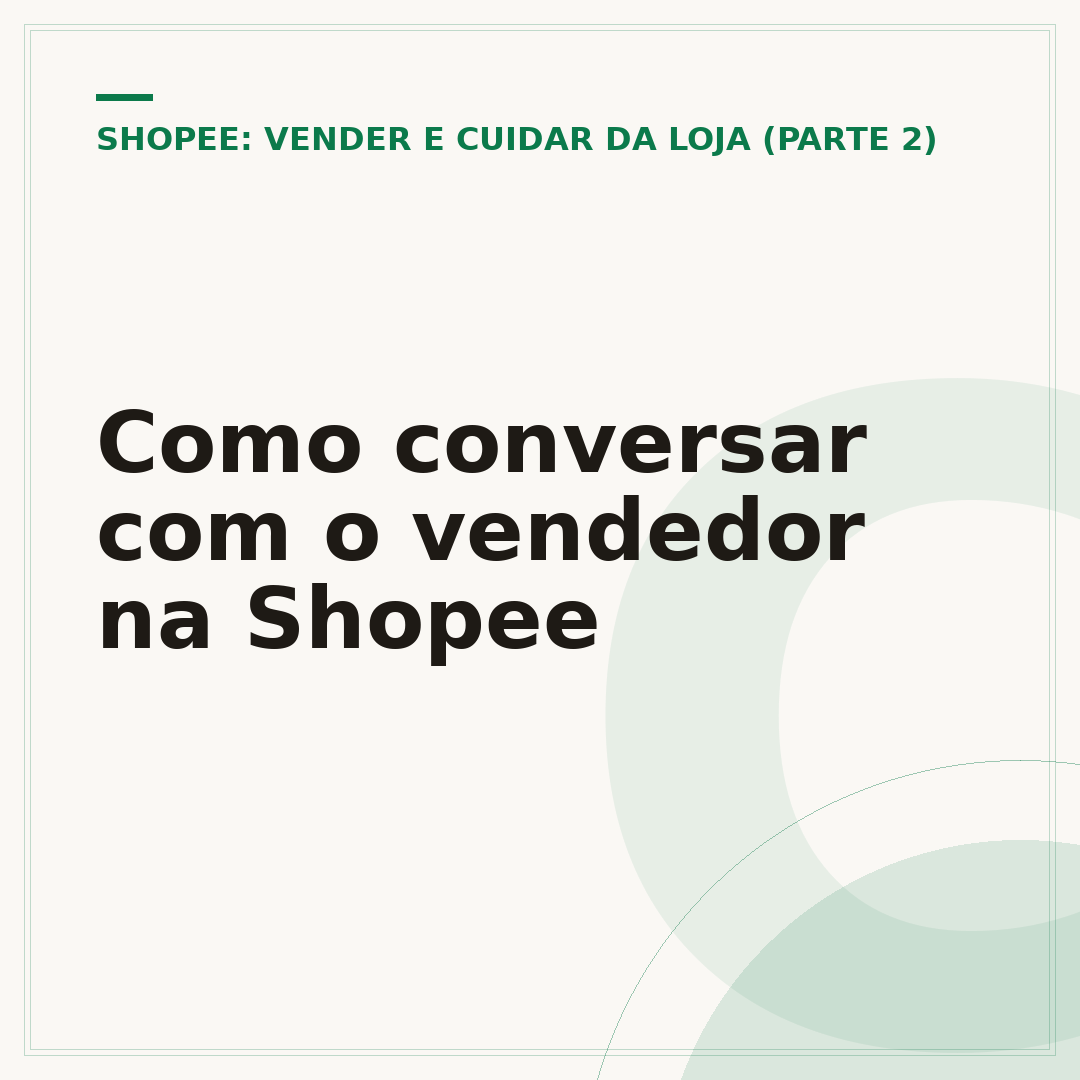 Como conversar com o vendedor na Shopee