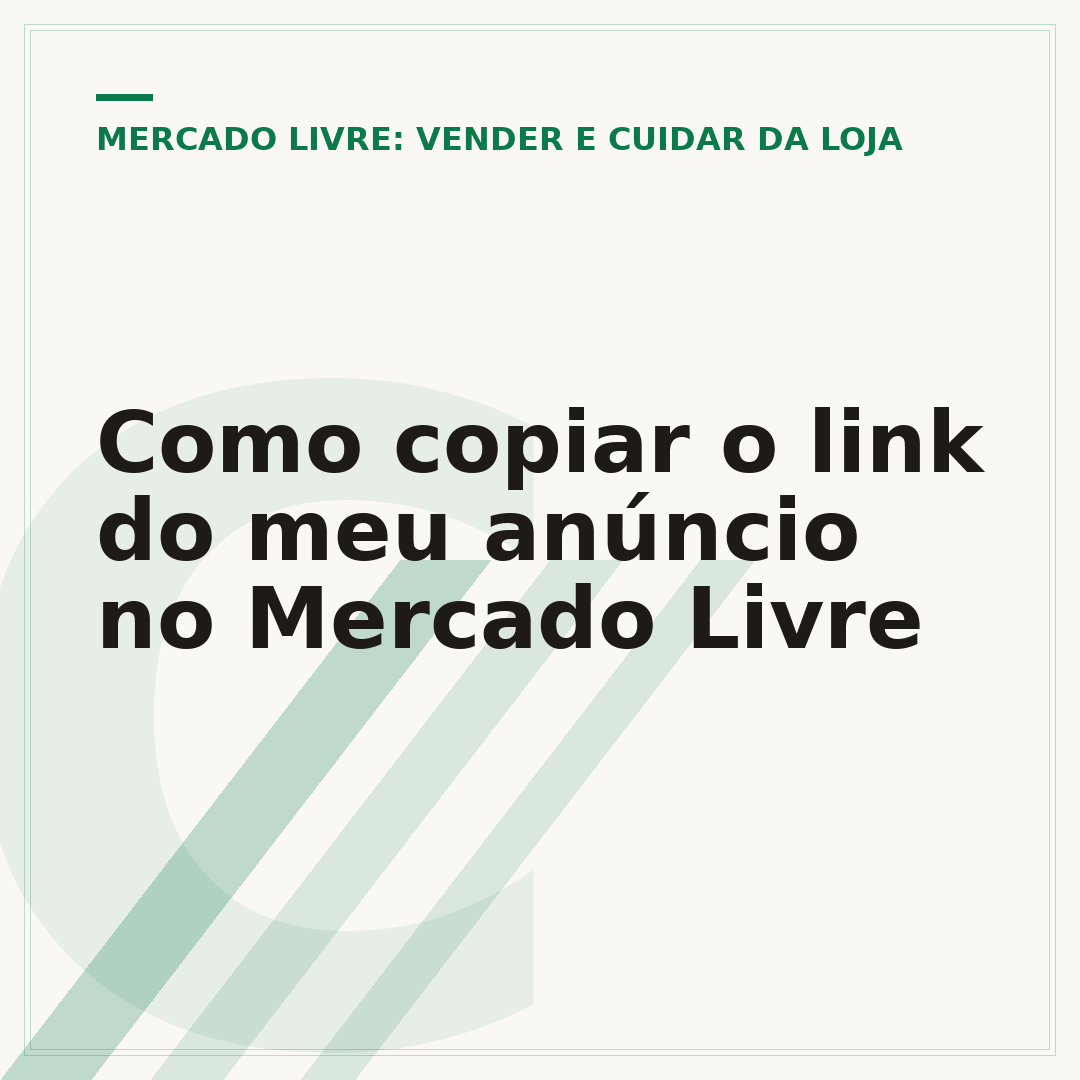 Como copiar o link do meu anúncio no Mercado Livre