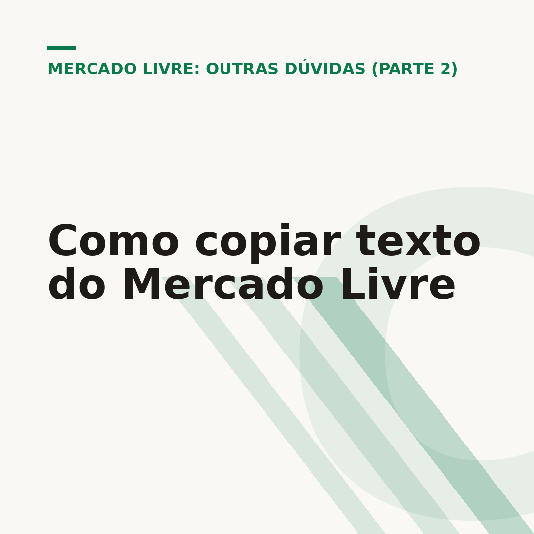 Como copiar texto do Mercado Livre