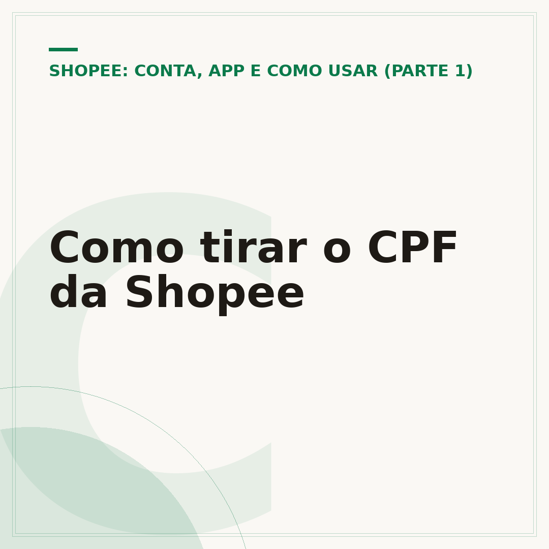 Como tirar o CPF da Shopee