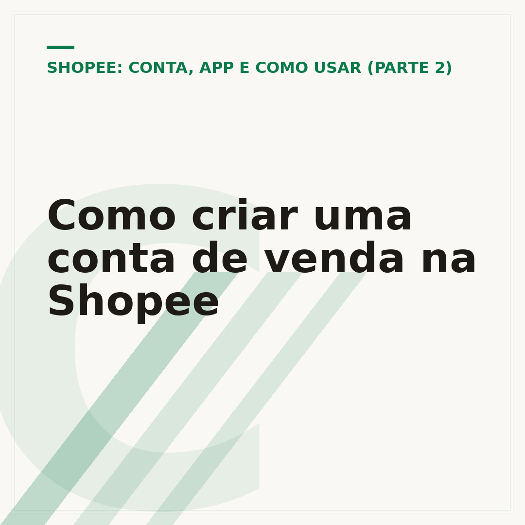 Como criar uma conta de venda na Shopee