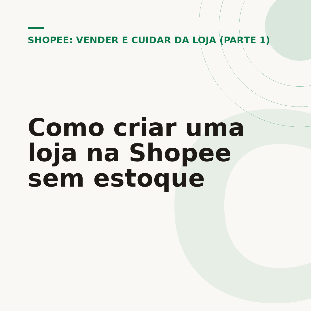 Como criar uma loja na Shopee sem estoque