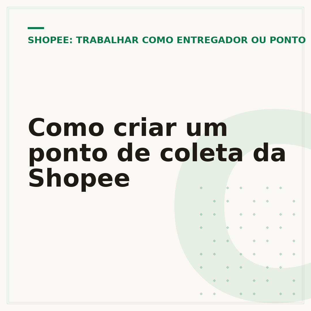 Como criar um ponto de coleta da Shopee