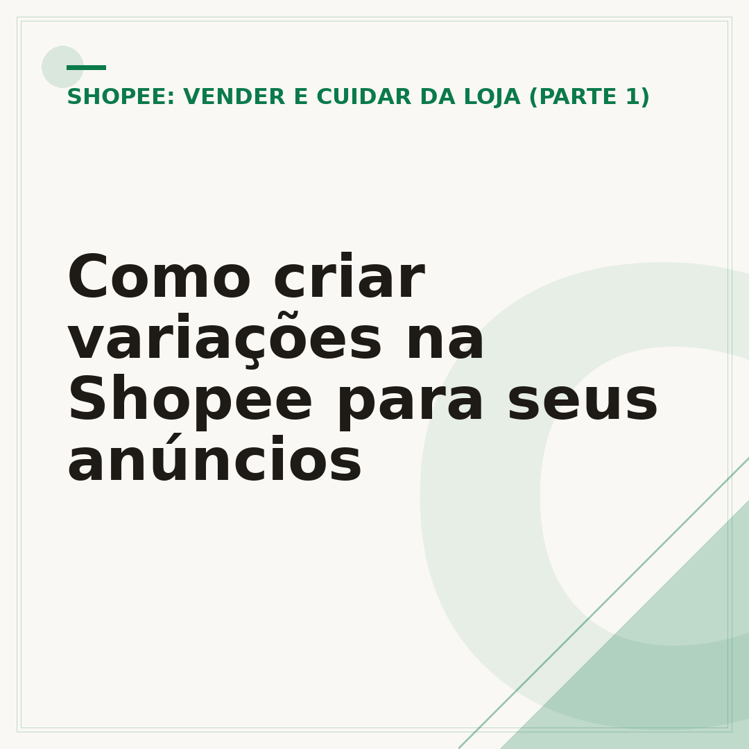Como criar variações na Shopee para seus anúncios