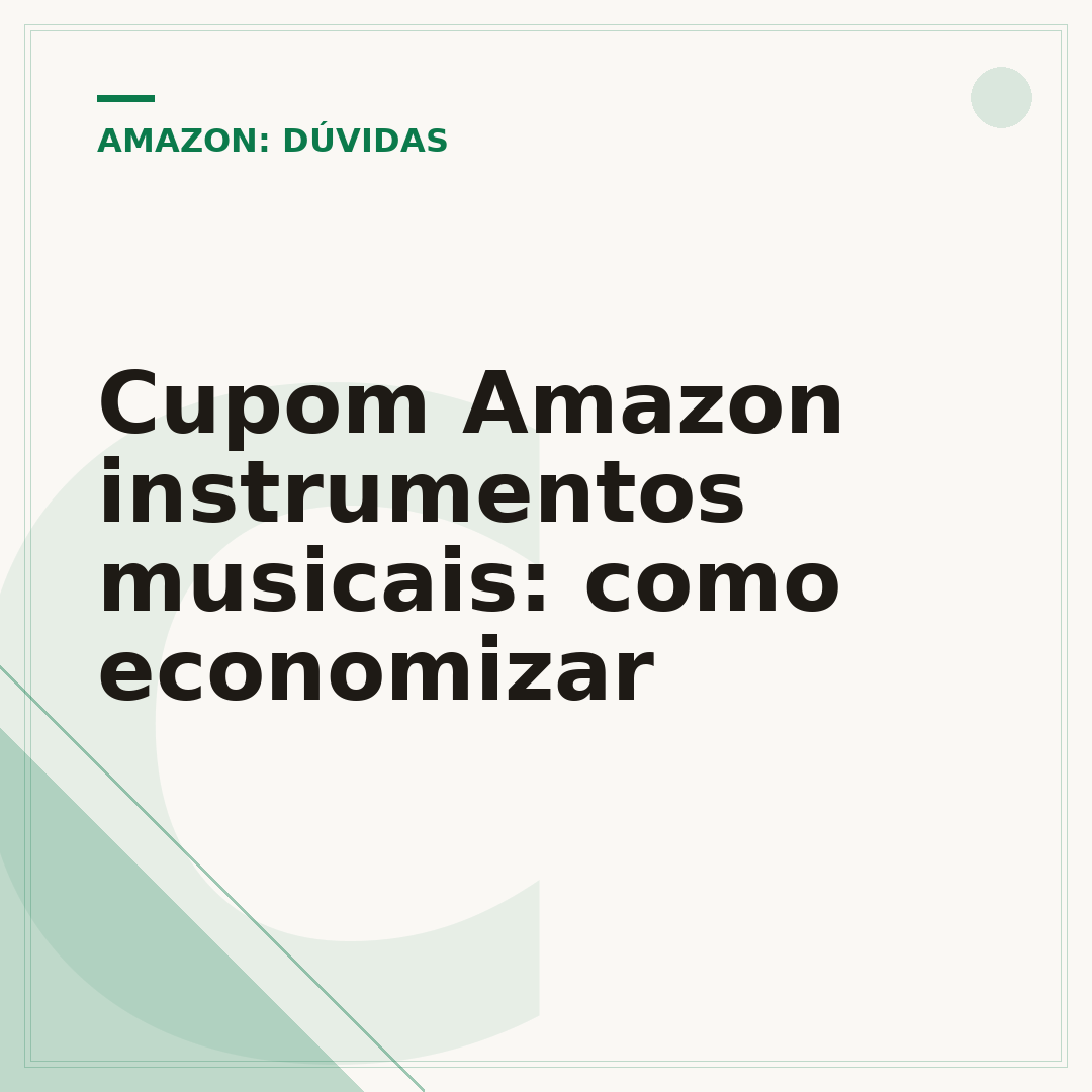 Cupom Amazon instrumentos musicais: como economizar