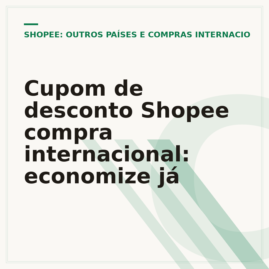 Cupom de desconto Shopee compra internacional: economize já