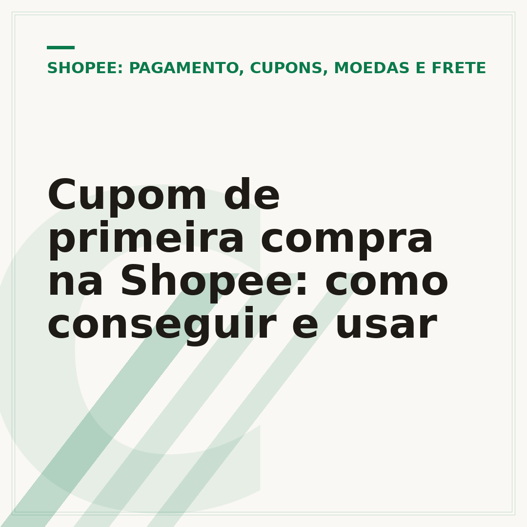 Cupom de primeira compra na Shopee: como conseguir e usar