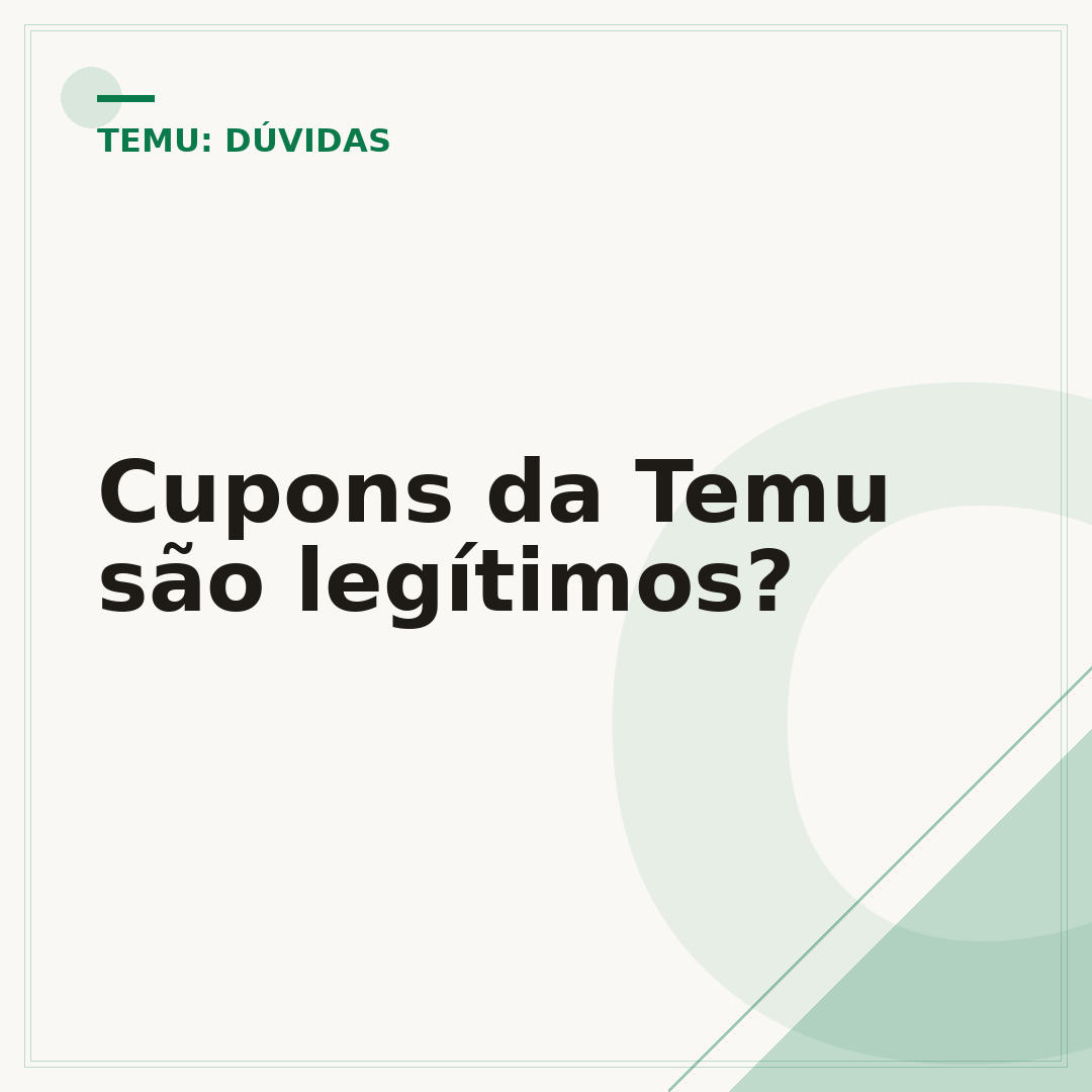 Cupons da Temu são legítimos?