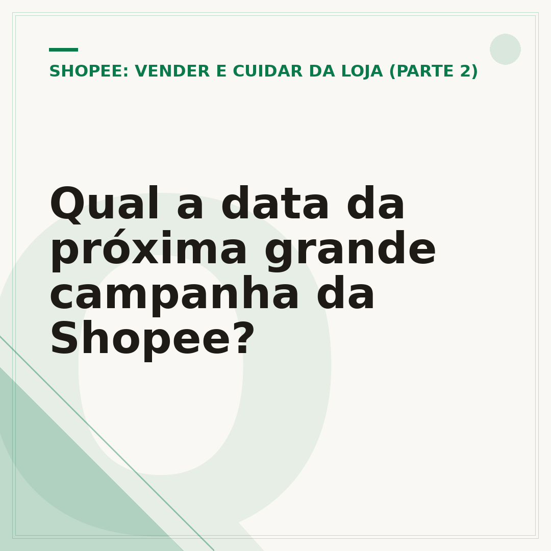 Qual a data da próxima grande campanha da Shopee?