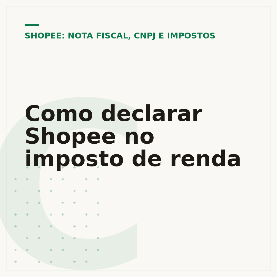 Como declarar Shopee no imposto de renda