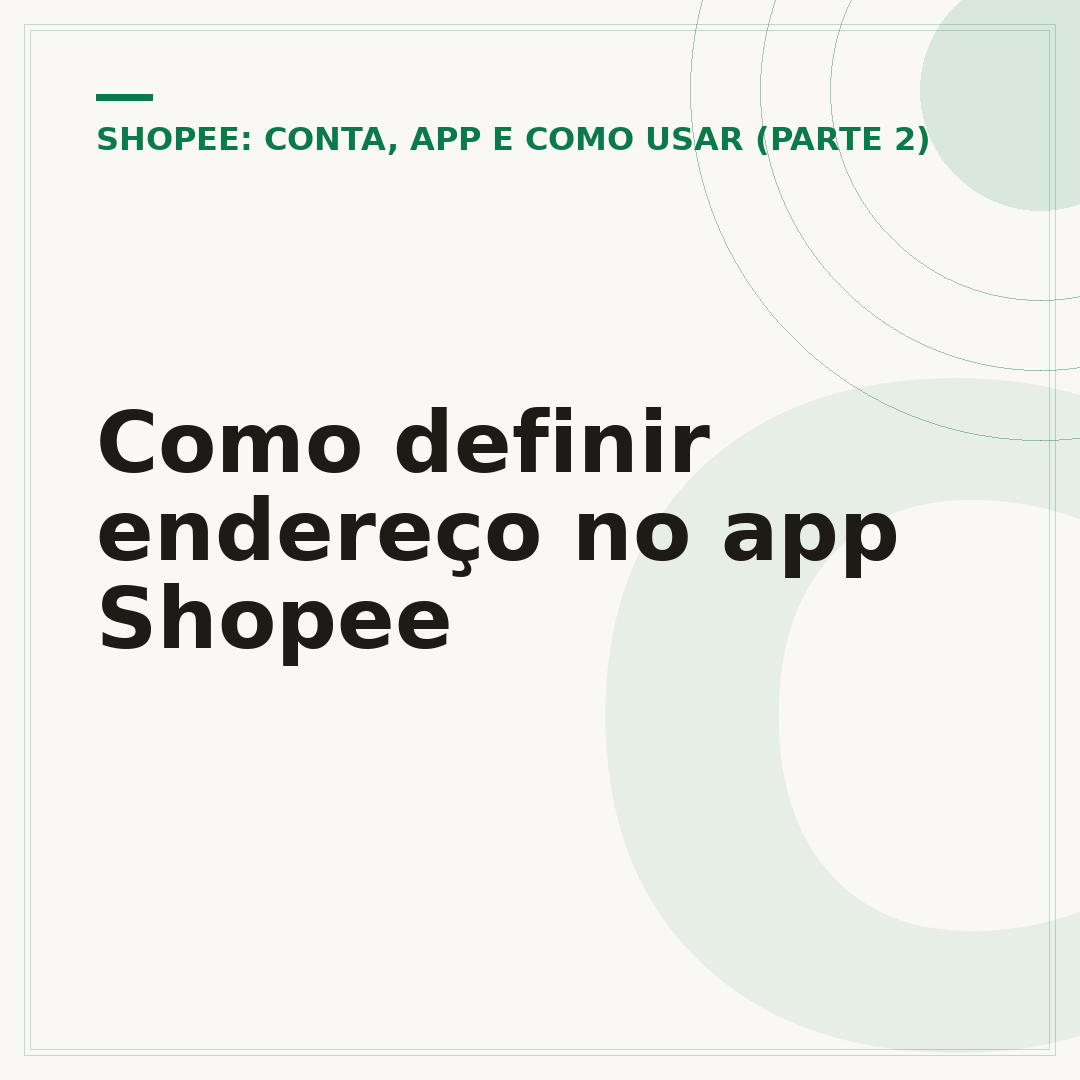 Como definir endereço no app Shopee