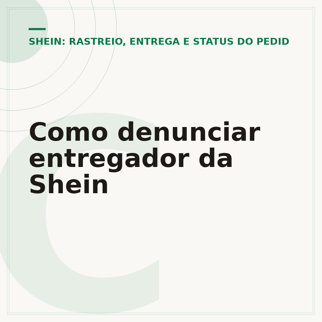 Como denunciar entregador da Shein