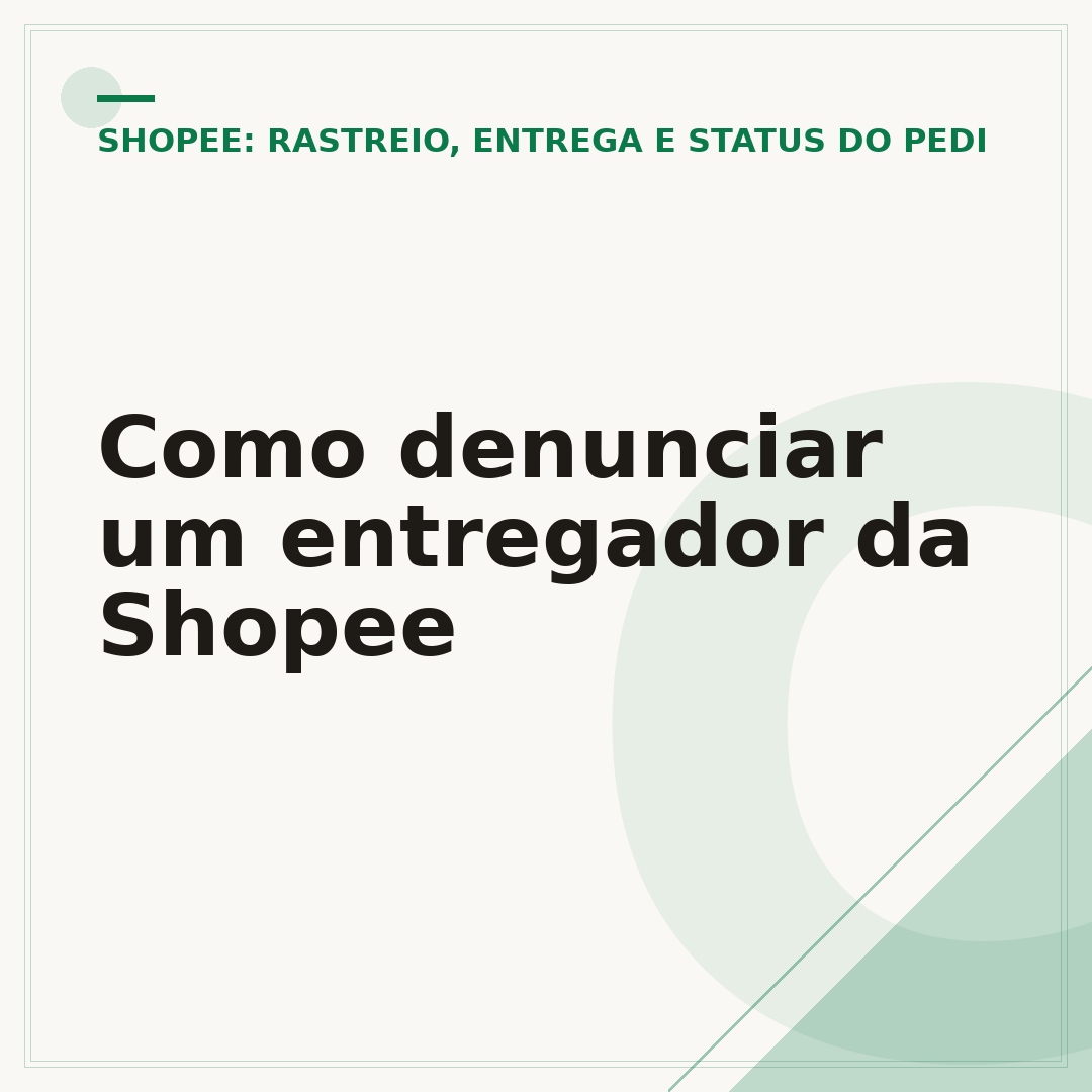 Como denunciar um entregador da Shopee