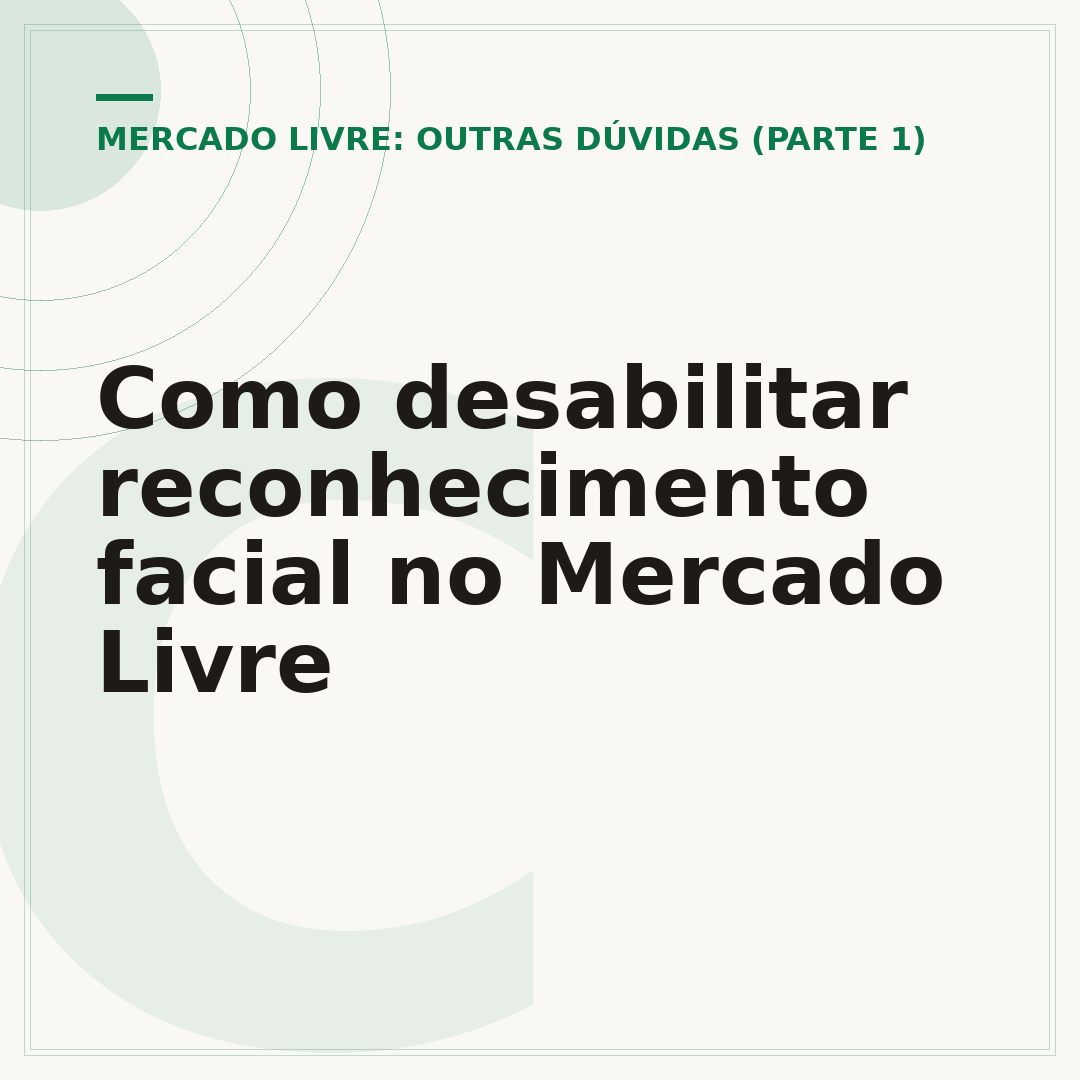 Como desabilitar reconhecimento facial no Mercado Livre