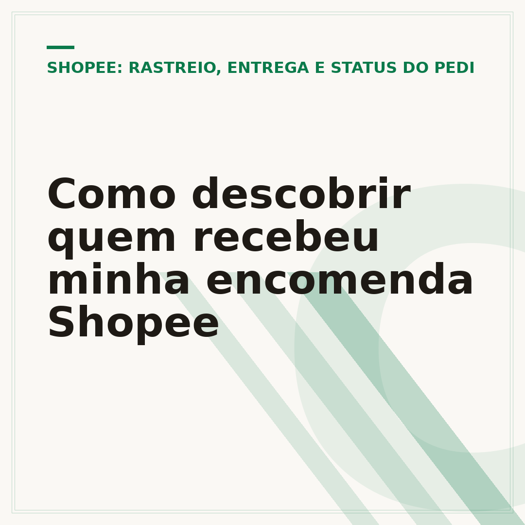 Como descobrir quem recebeu minha encomenda Shopee