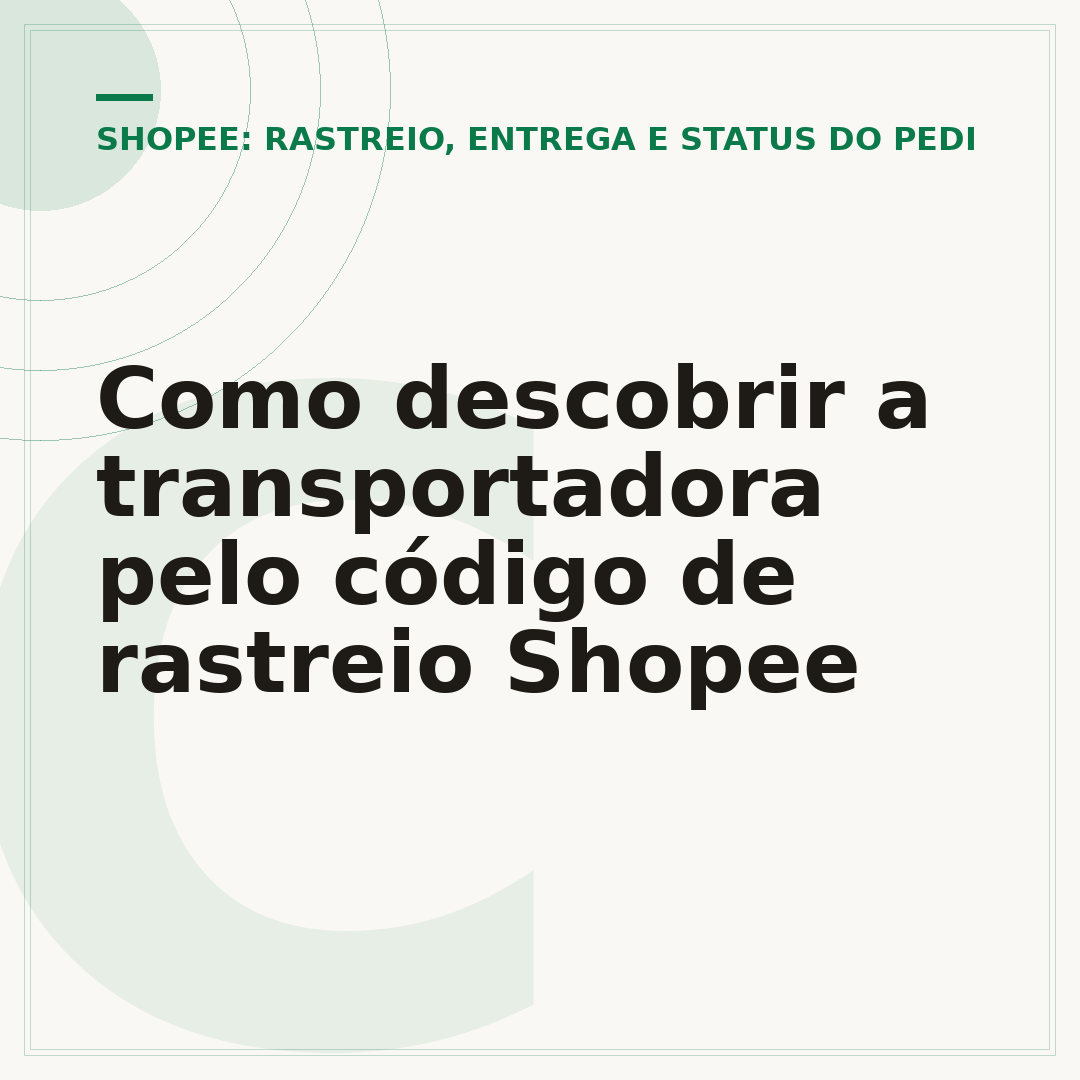 Como descobrir a transportadora pelo código de rastreio Shopee