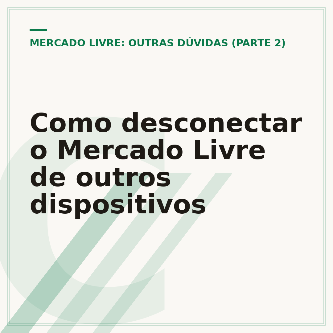 Como desconectar o Mercado Livre de outros dispositivos