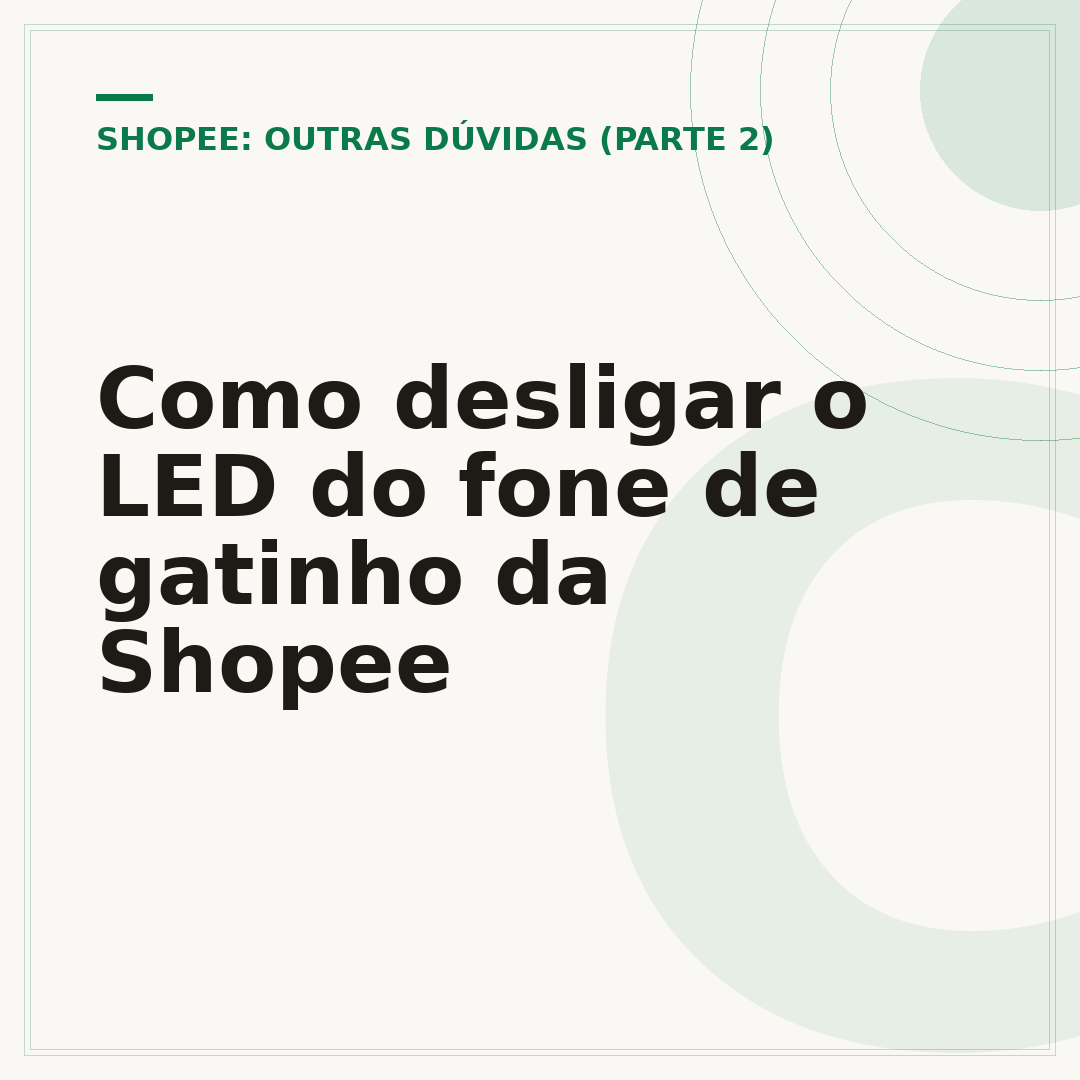 Como desligar o LED do fone de gatinho da Shopee