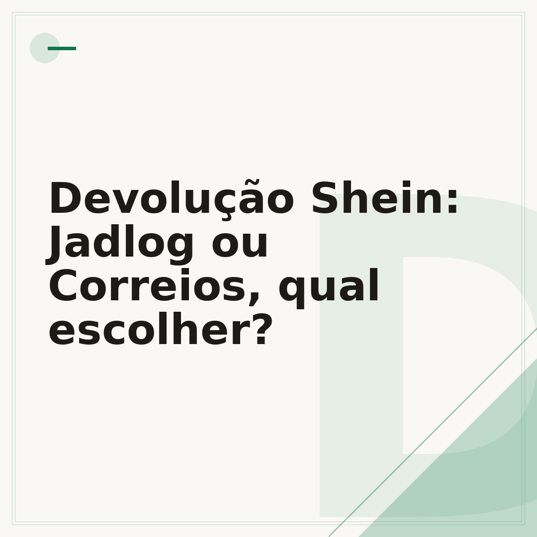 Devolução Shein: Jadlog ou Correios, qual escolher?