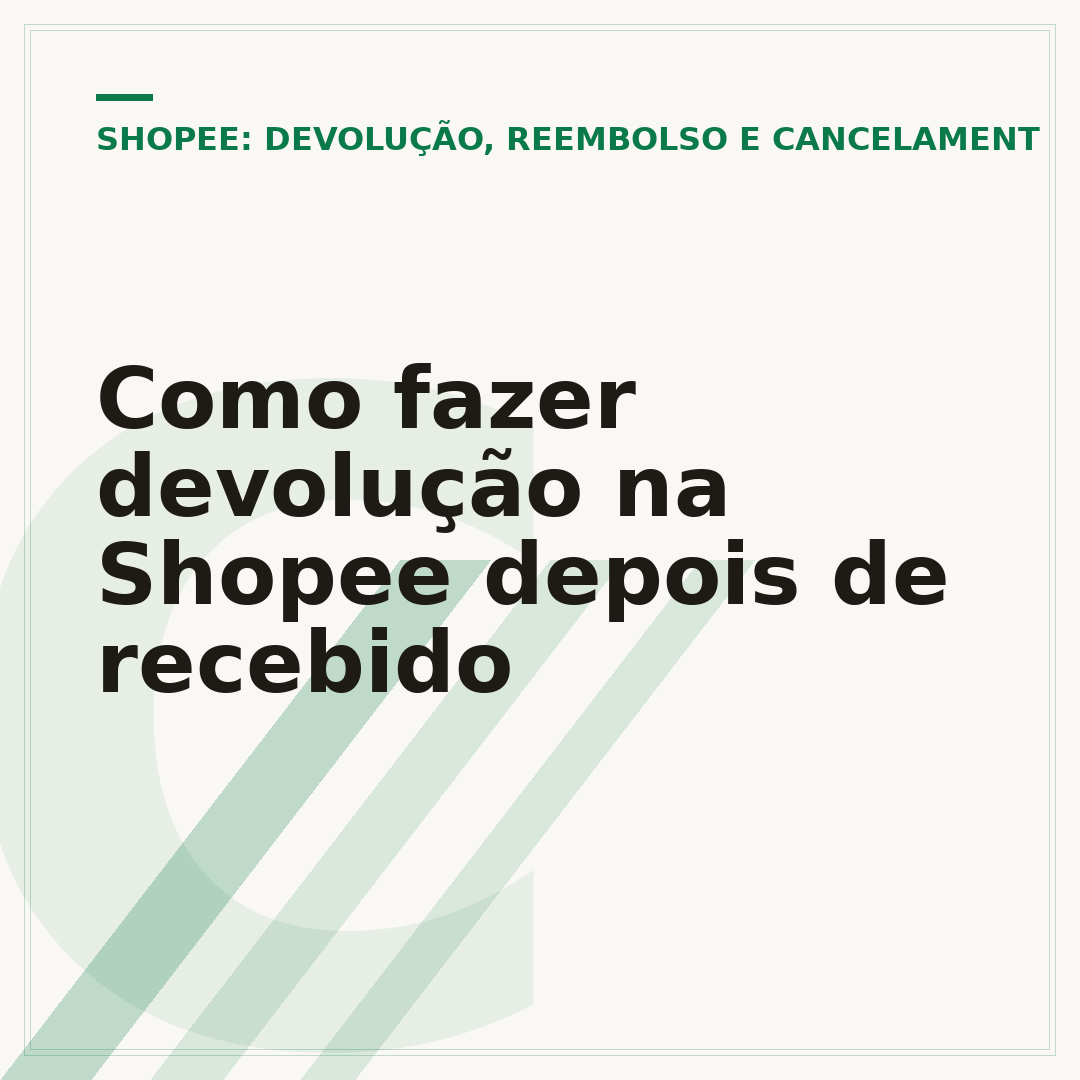 Como fazer devolução na Shopee depois de recebido