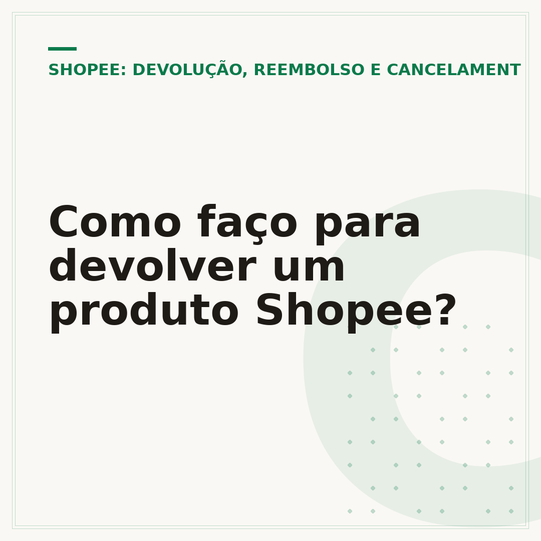 Como faço para devolver um produto Shopee?
