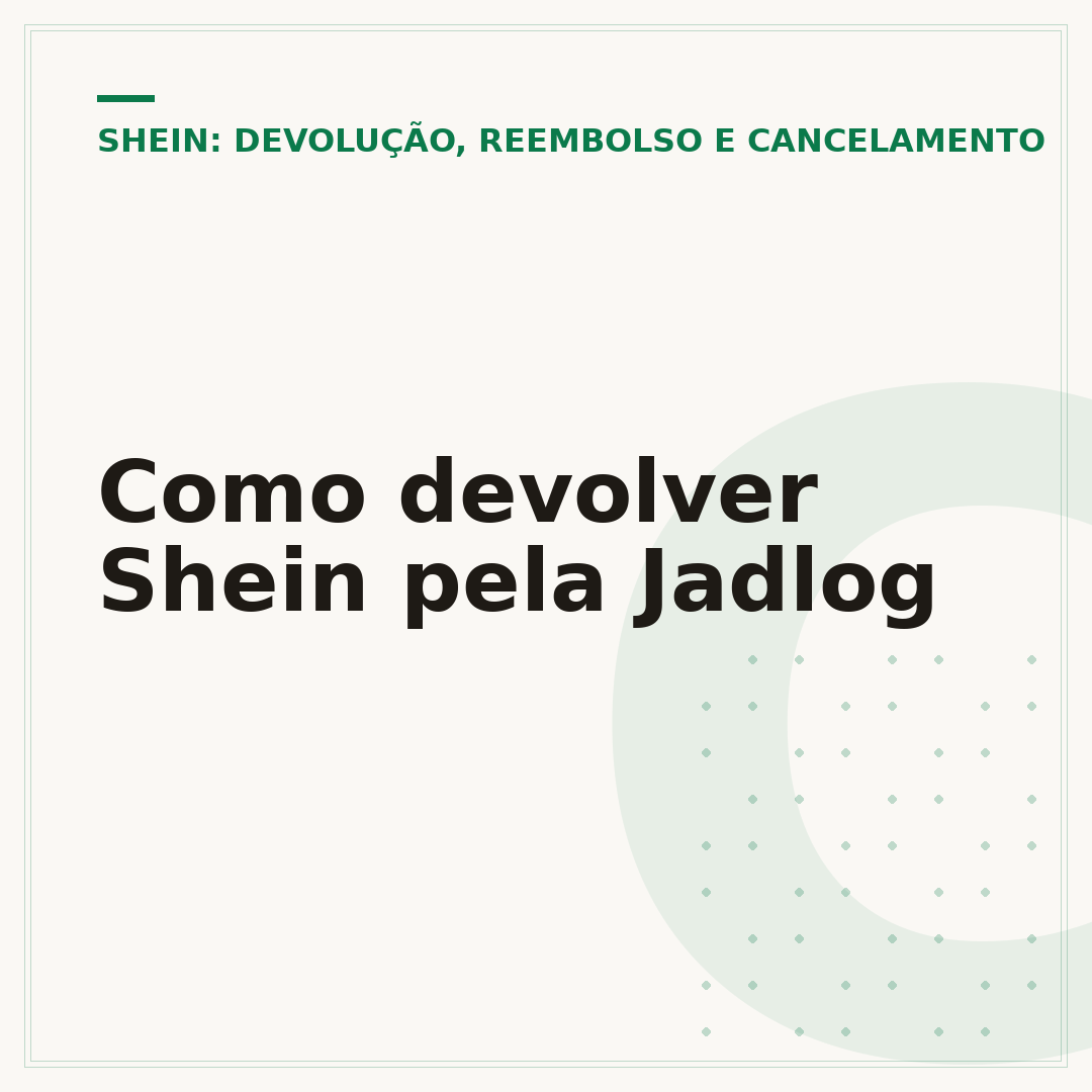 Como devolver Shein pela Jadlog
