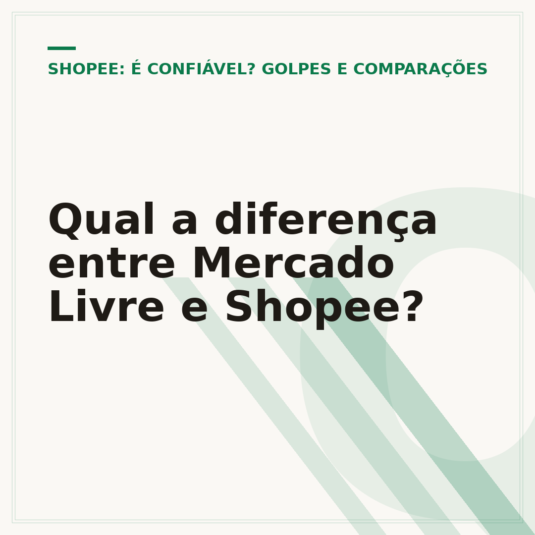 Qual a diferença entre Mercado Livre e Shopee?