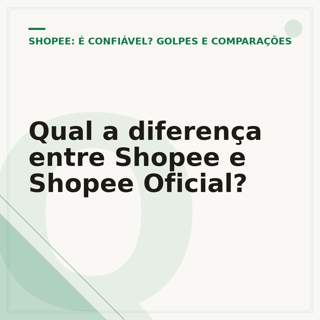 Qual a diferença entre Shopee e Shopee Oficial?