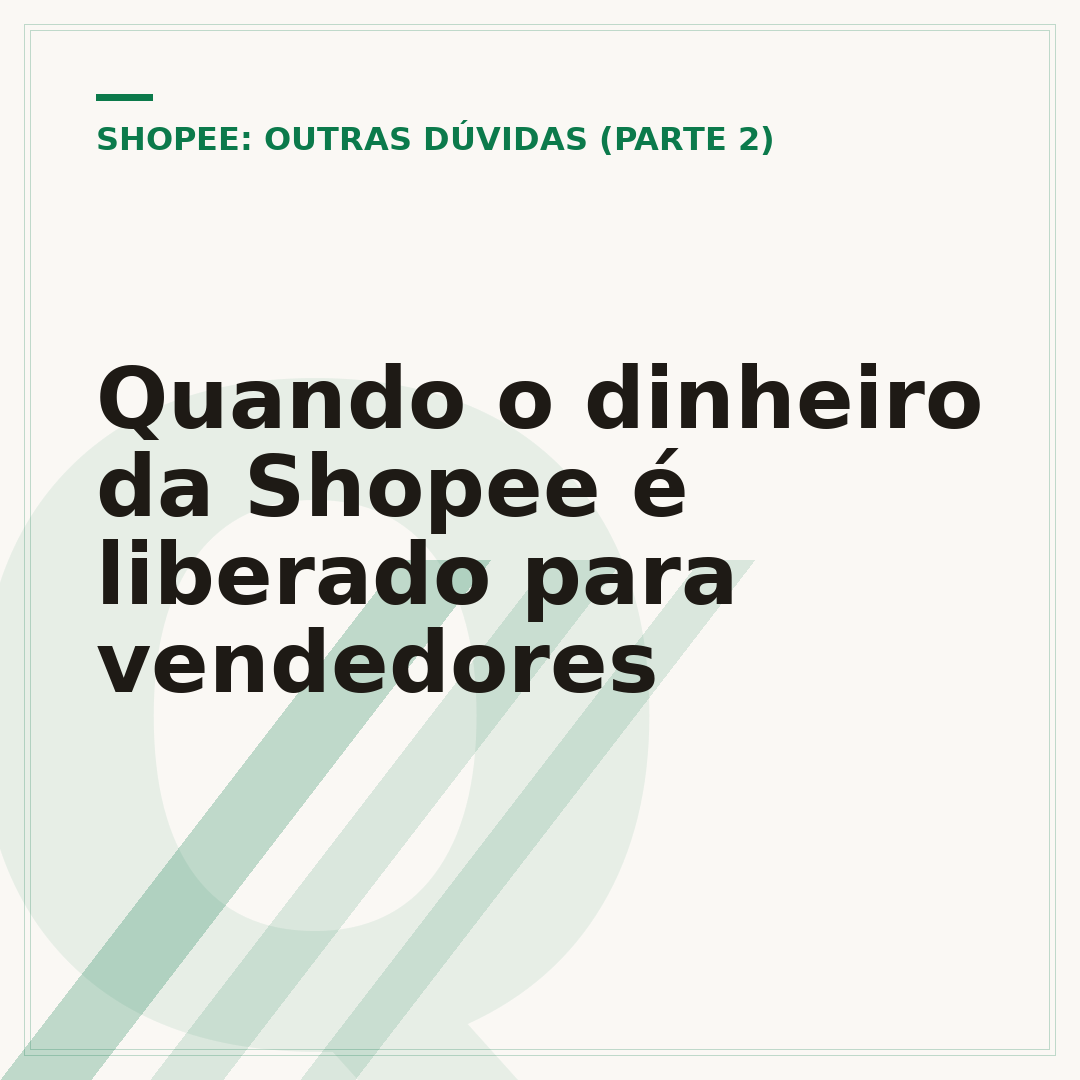 Quando o dinheiro da Shopee é liberado para vendedores