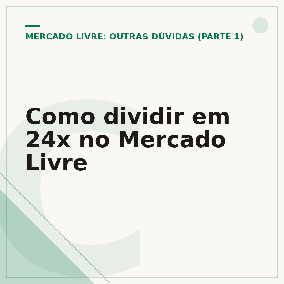 Como dividir em 24x no Mercado Livre