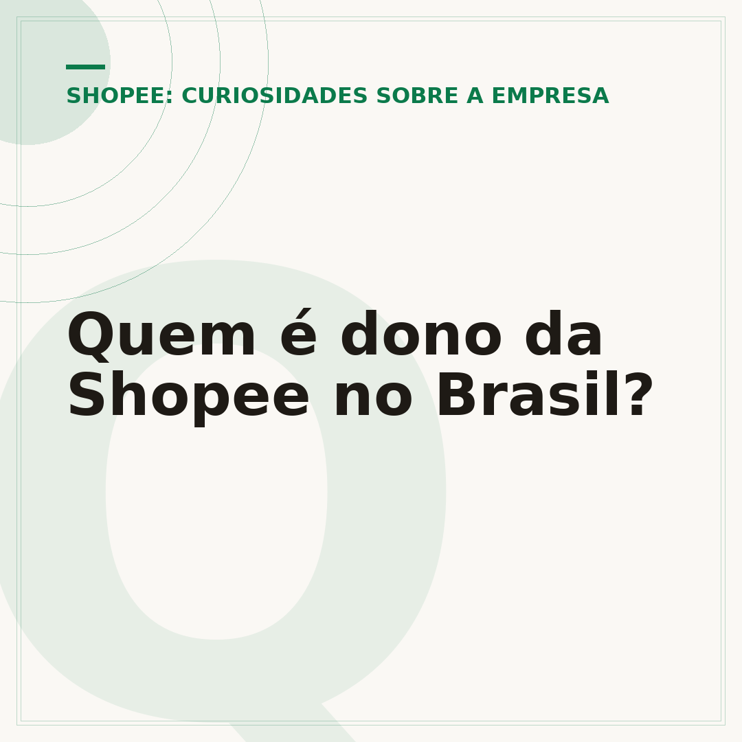 Quem é dono da Shopee no Brasil?
