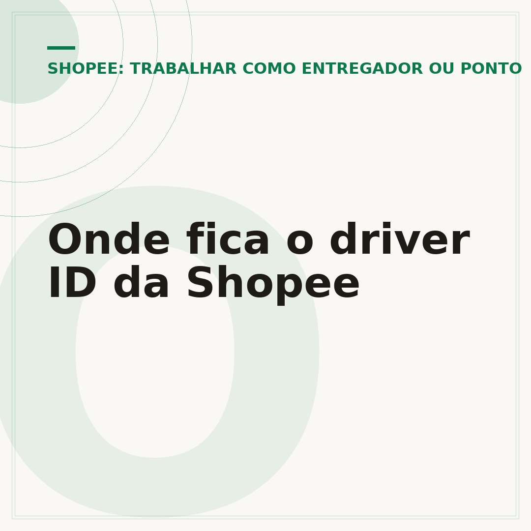 Onde fica o driver ID da Shopee