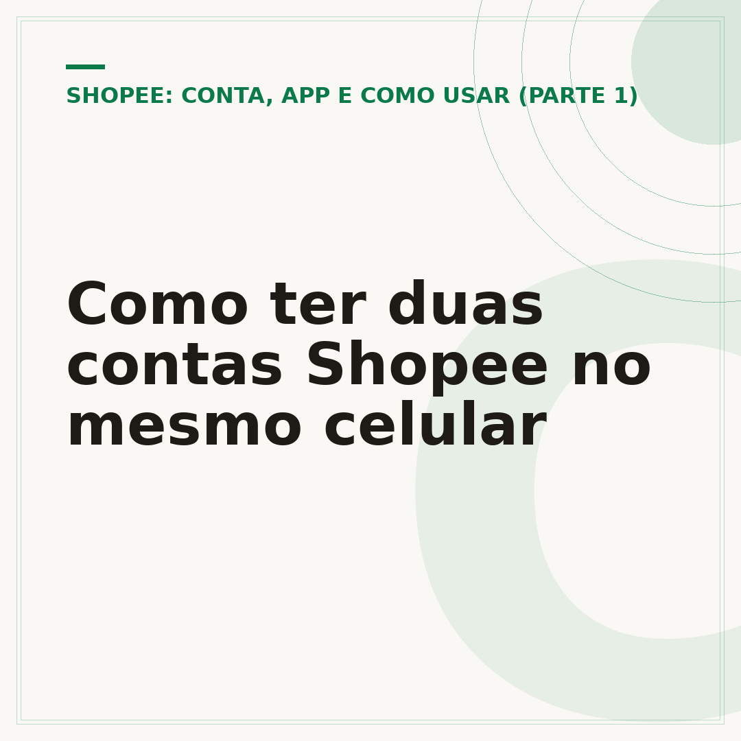 Como ter duas contas Shopee no mesmo celular