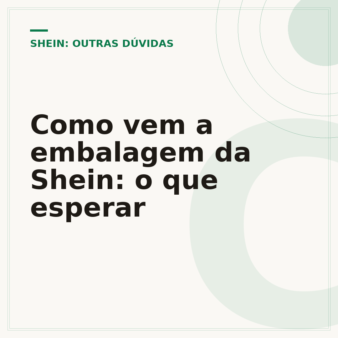 Como vem a embalagem da Shein: o que esperar