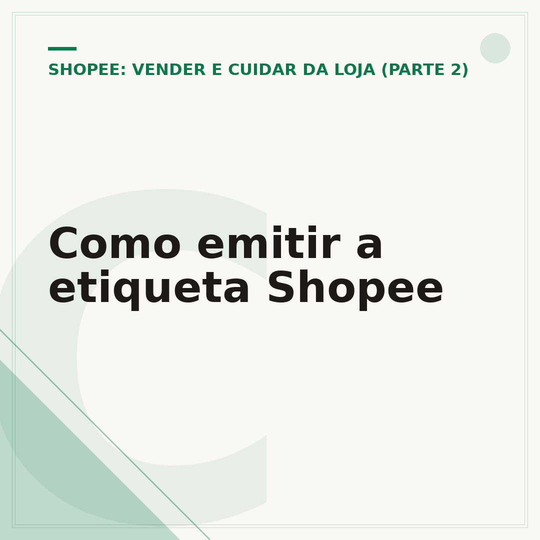 Como emitir a etiqueta Shopee