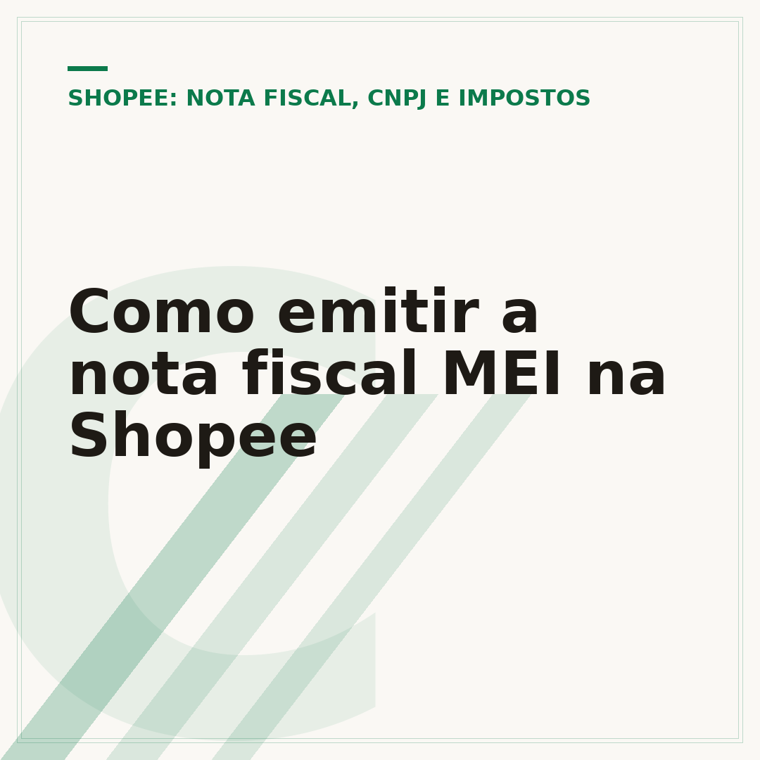 Como emitir a nota fiscal MEI na Shopee