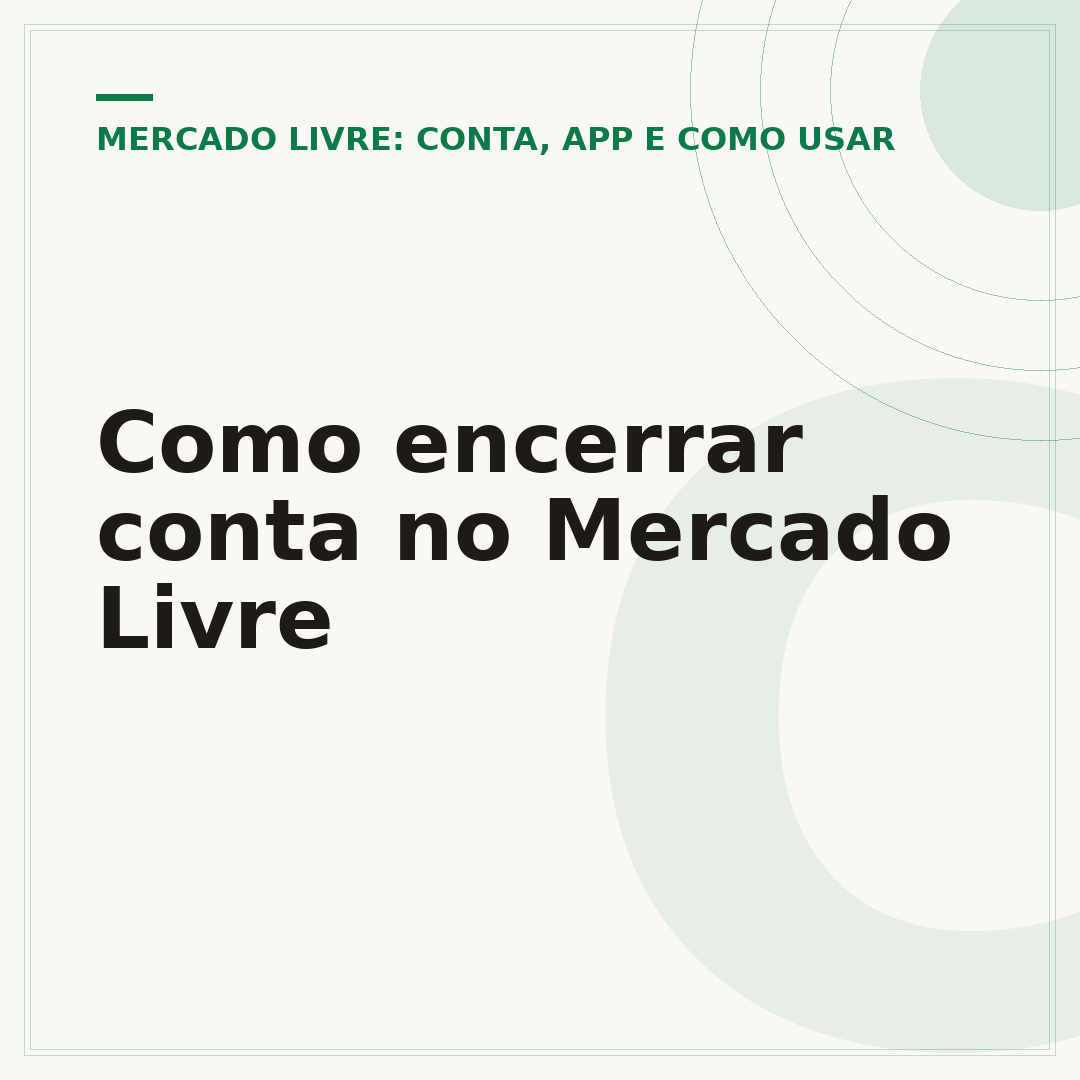 Como encerrar conta no Mercado Livre