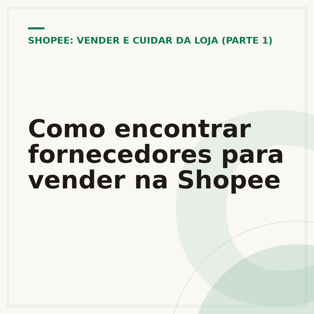 Como encontrar fornecedores para vender na Shopee