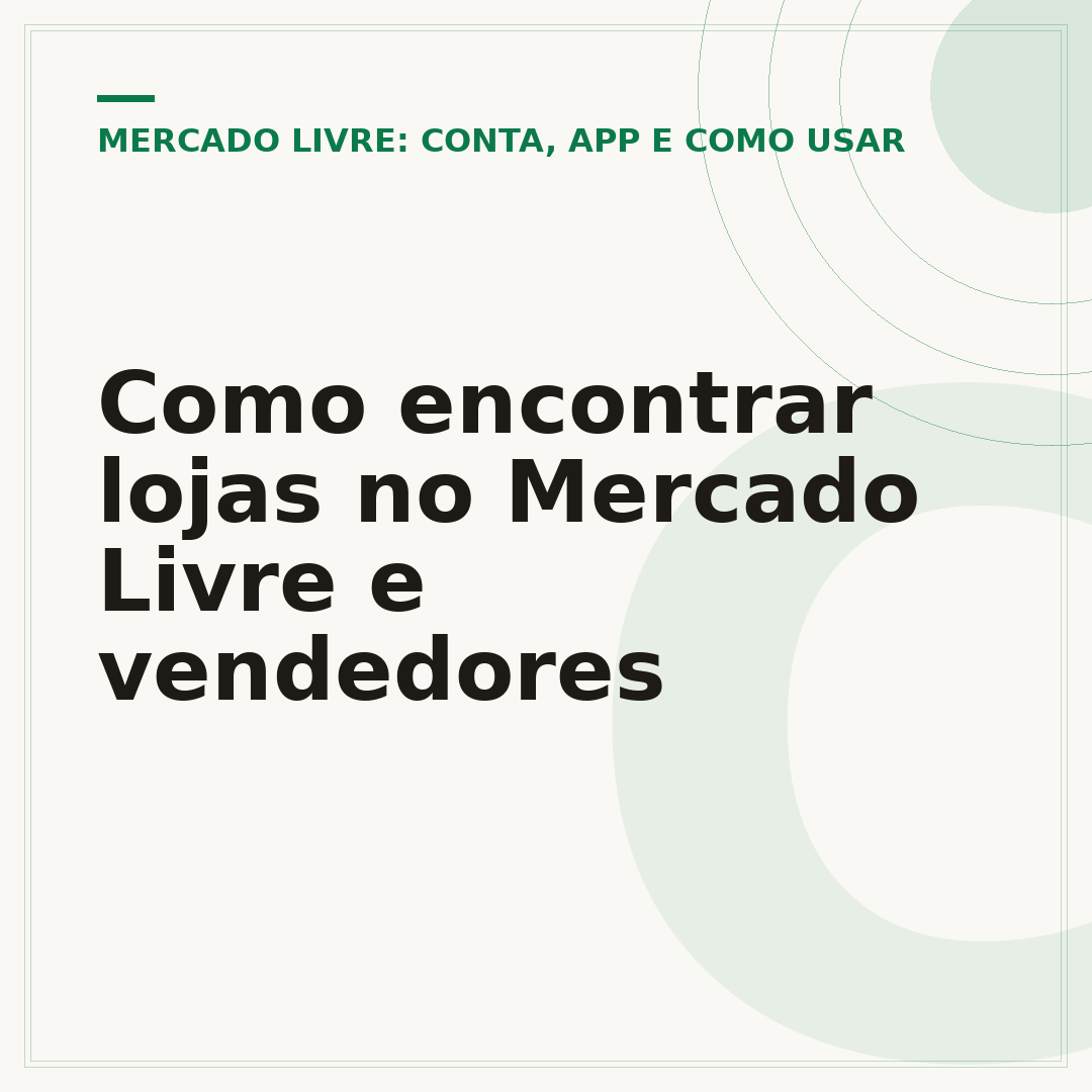 Como encontrar lojas no Mercado Livre e vendedores