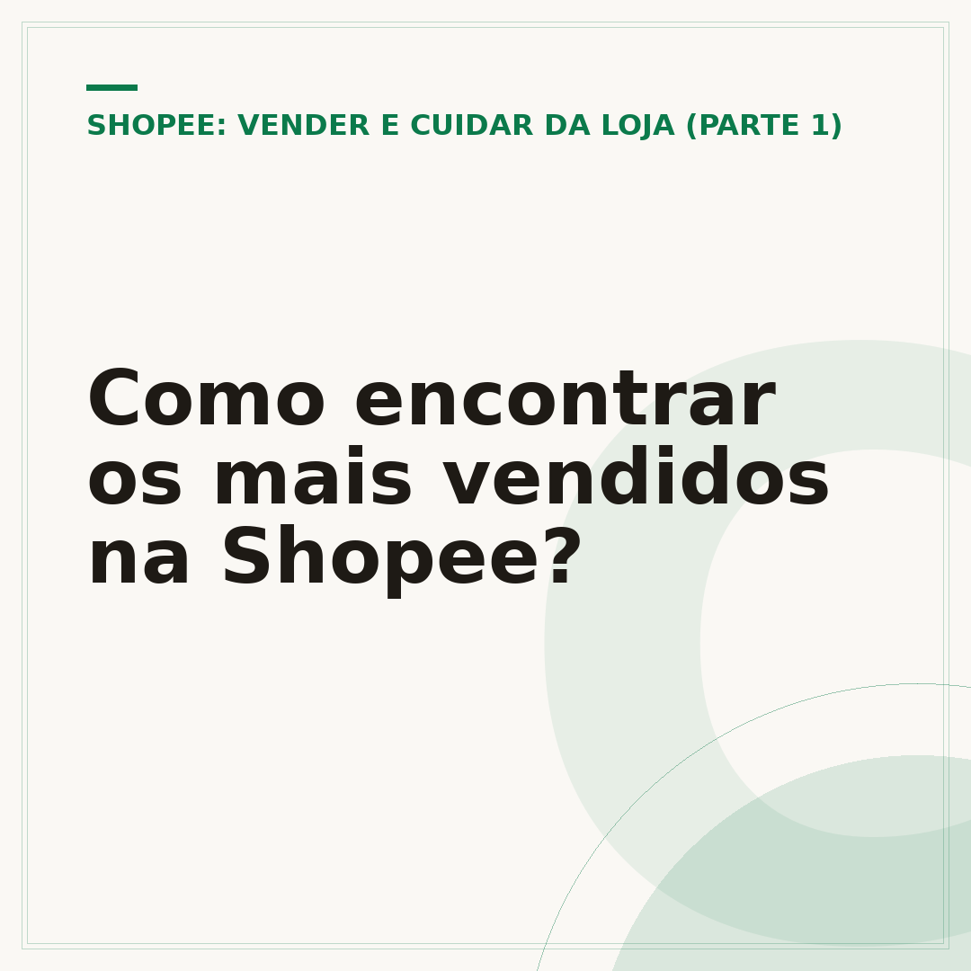 Como encontrar os mais vendidos na Shopee?
