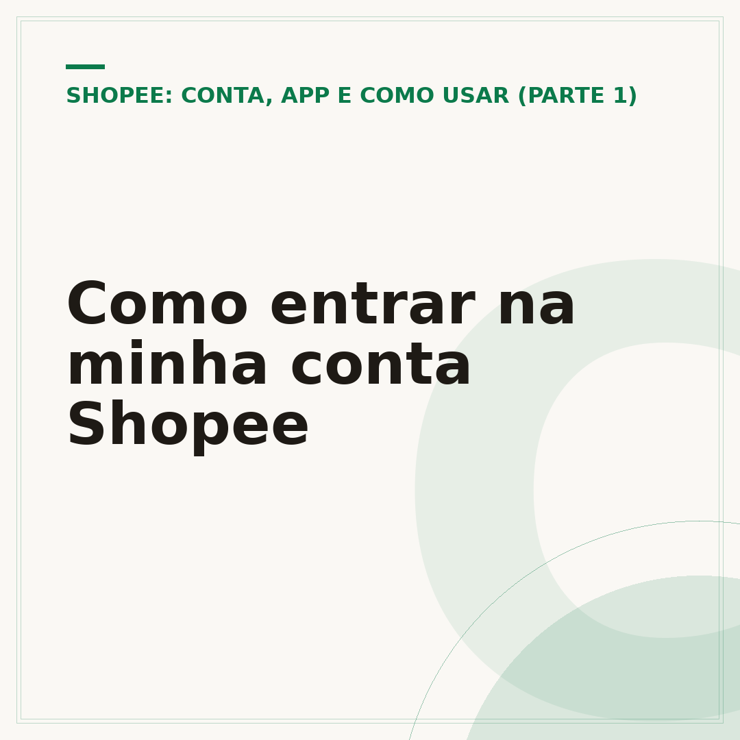 Como entrar na minha conta Shopee
