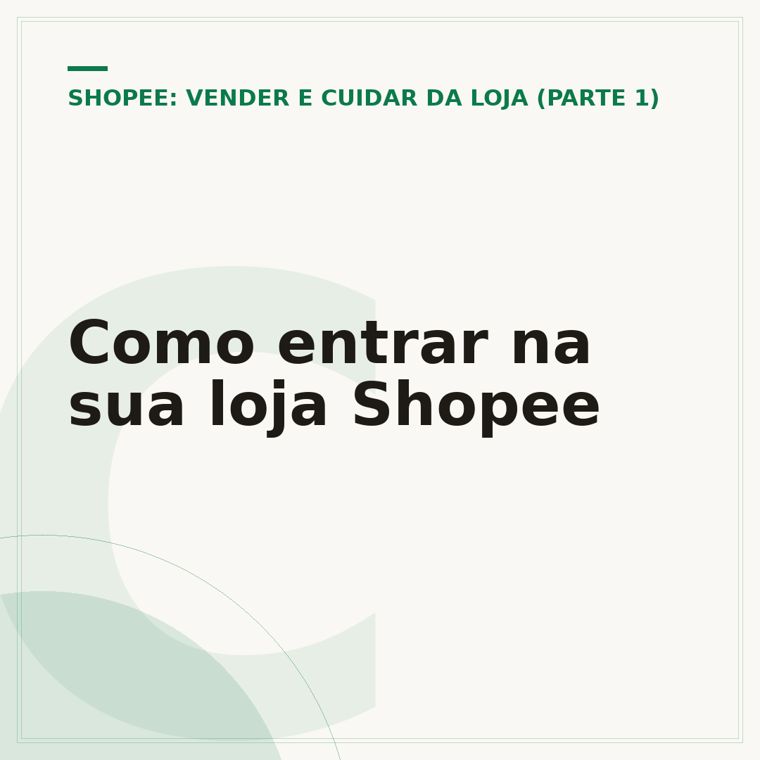 Como entrar na sua loja Shopee