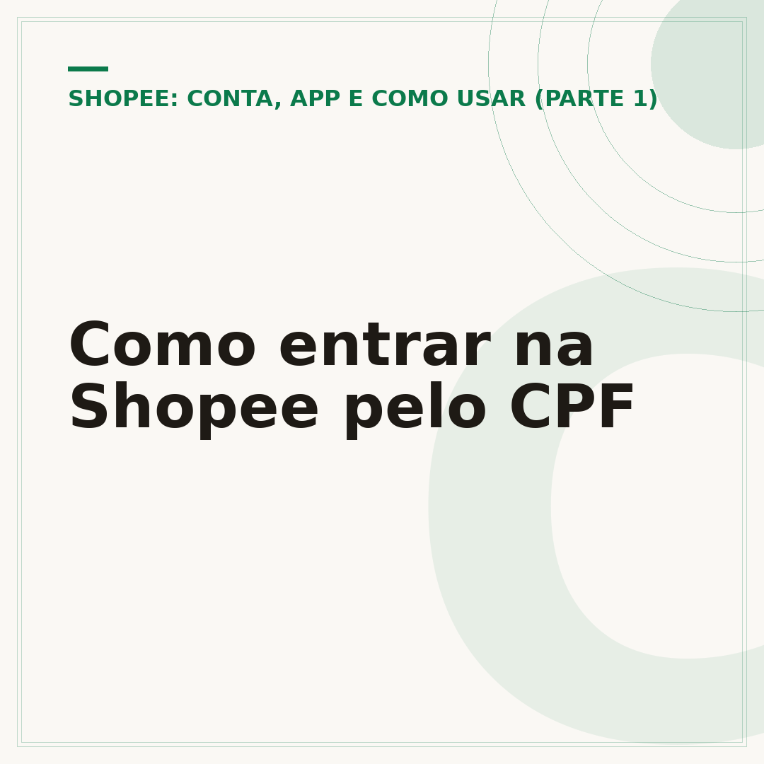 Como entrar na Shopee pelo CPF