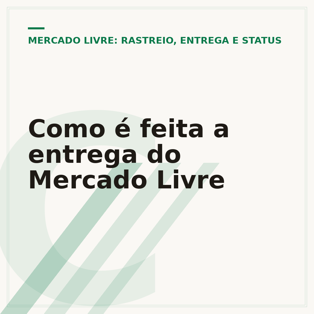 Como é feita a entrega do Mercado Livre